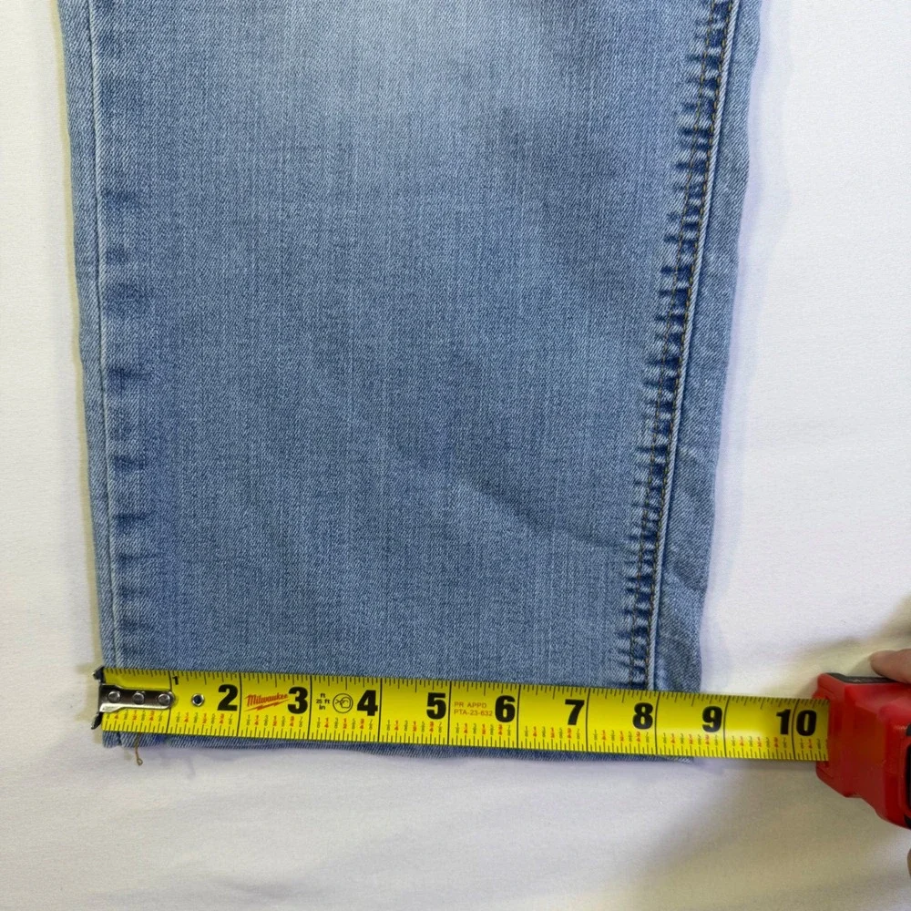 Levis‎ 541 Athletic Taper Jeans Mens 40x24 Light Wash Blue Denim Stretch Short